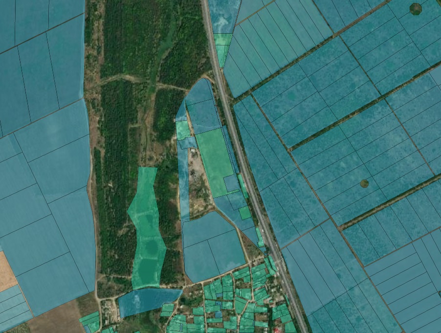 Land plot for the construction of an elevator complex