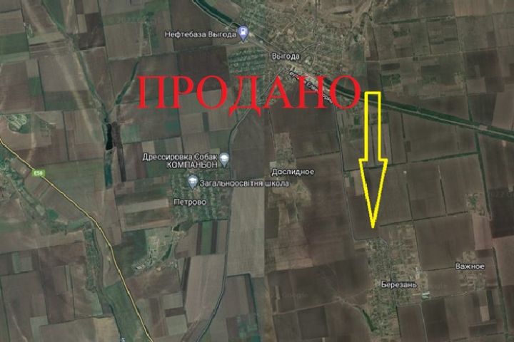 Ділянки 25 га під організацію поливу в Одеському районі