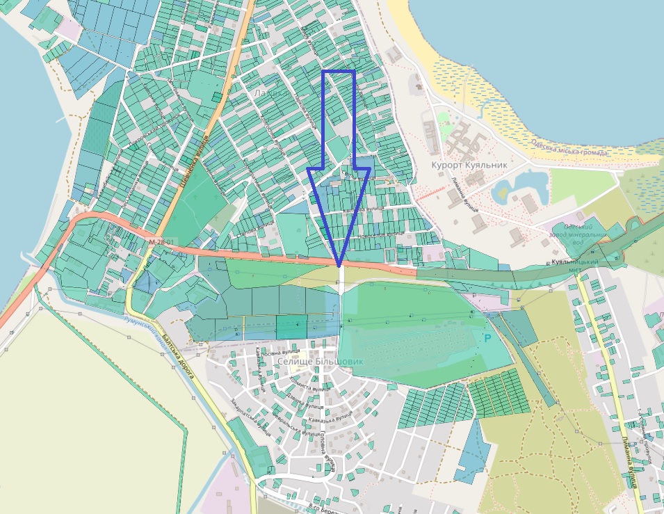 Фасадна земельна ділянка 0.20 га  біля авторинку с. Котовка