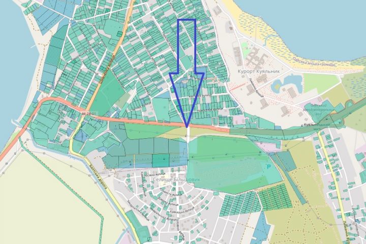 Фасадна земельна ділянка 0.20 га  біля авторинку с. Котовка
