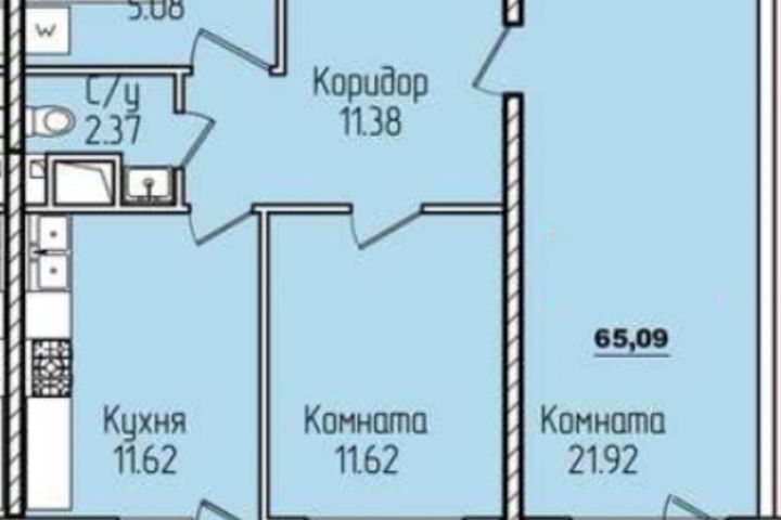 2-кімнатна 51 Перлина