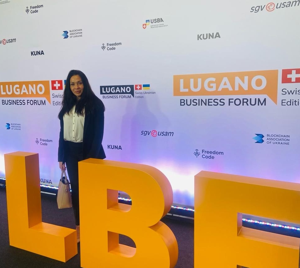 Юлія Матюшкіна в рамках Lugano Business Forum у Швейцарії представляє проекти з відновлення України
